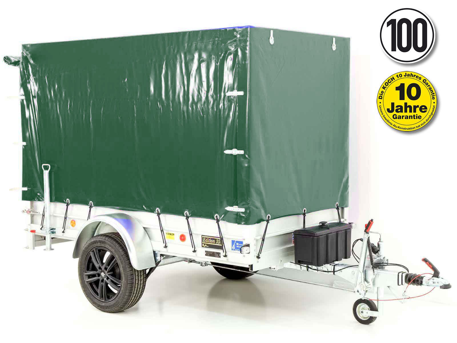 23mitplane-2-1.jpg ‚-Anhänger „Edition 35“ 125x250cm 1300kg | Typ 4.13 | Hochplane 160cm – Grün-Neu – Image 1