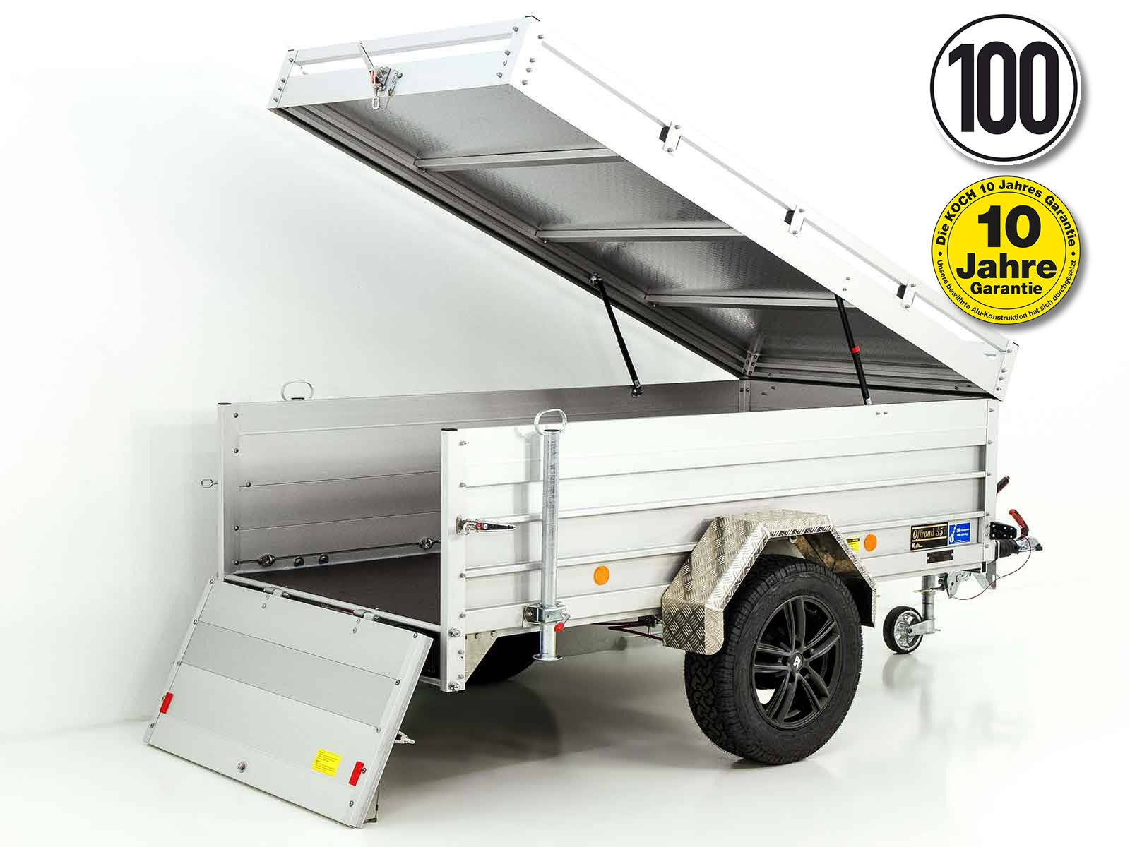 Deckelanhänger „CROSSLINE“ 125x250cm 1300kg | Höhe 65cm | Typ 4.13 - Neu