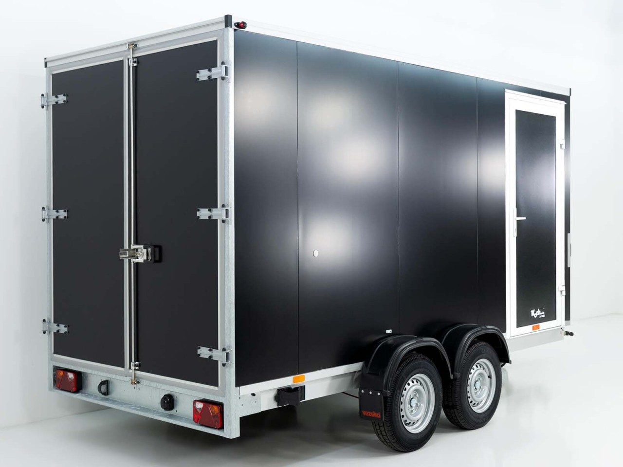 Vezeko Kofferanhänger 204x405cm Höhe:205cm 2,7t | Tür | schwarz-Neu