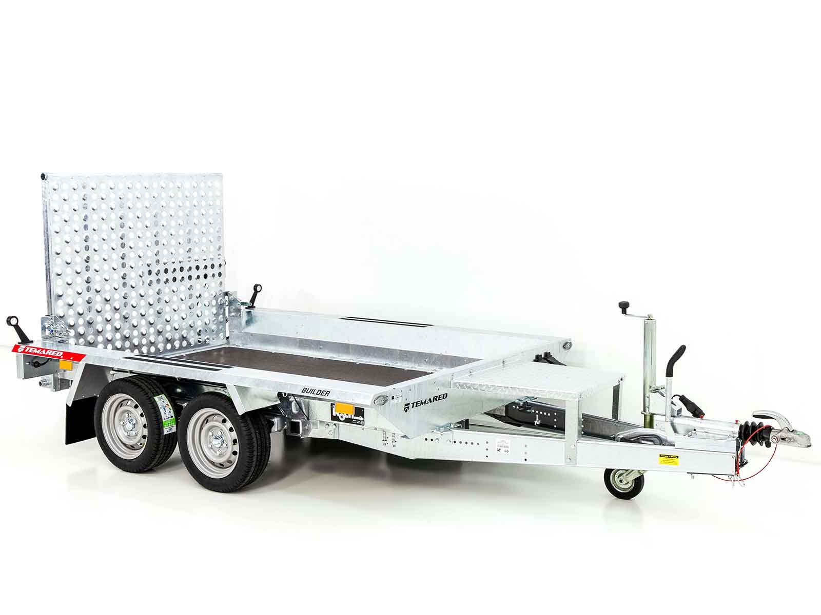Temared Baumaschinenanhänger Builder 153×300 cm 2,7t | Rampe - Neu