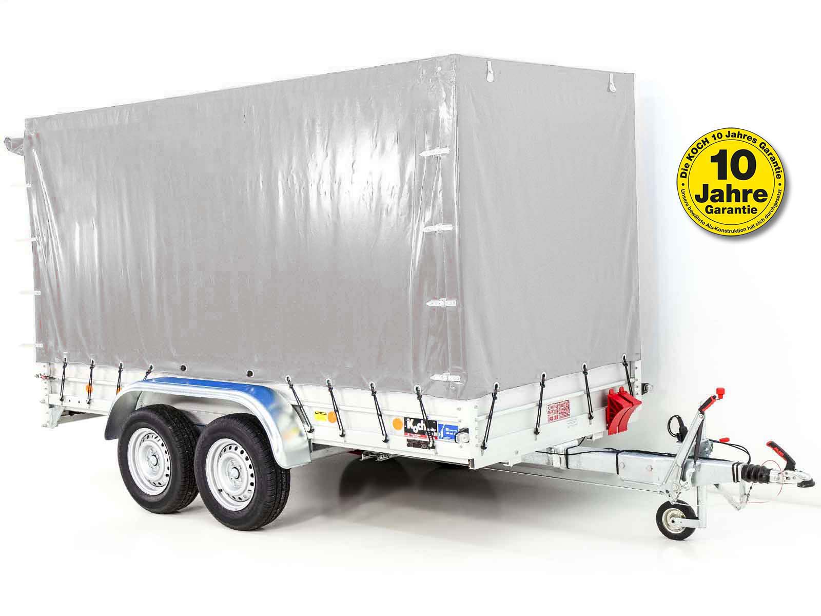 7-tam-2-2.jpg Anhänger mit Plane 150x350cm 2600kg | Typ 8.26 | Hochplane 180cm Silber-Neu – Image 1